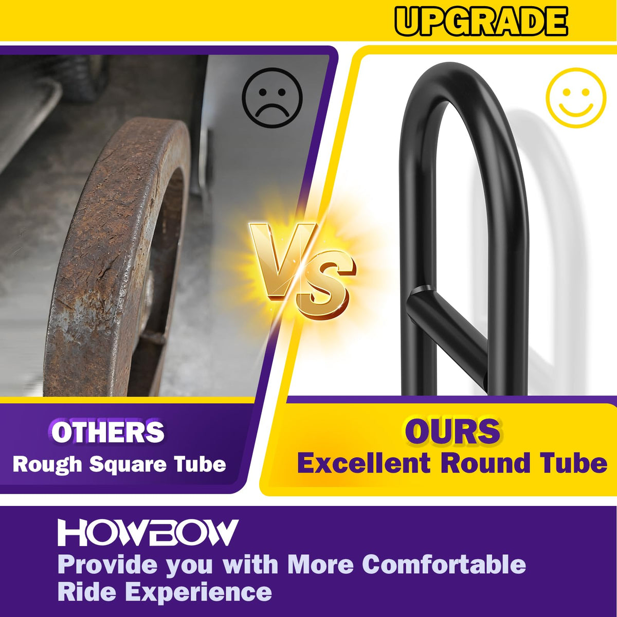 HOWBOW heavy-duty clamps provide secure attachment under various footboards.
