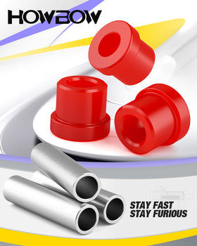 HOWBOW complete kit for Club Car DS front suspension with polyurethane components.
