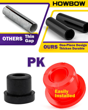 HOWBOW front upper A-arm bushings provide durable polyurethane performance.