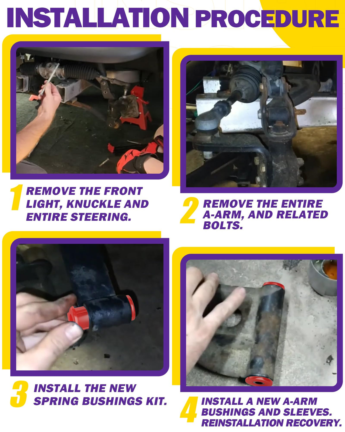 HOWBOW installation guide and grease pack included for easier setup.