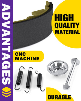 HOWBOW brake shoes and spring kit packaging demonstrates easy-at-a-glance contents.