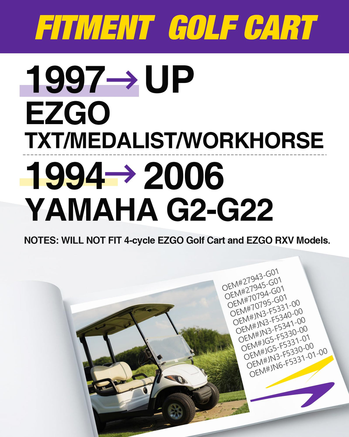 HOWBOW EZGO brake kit side view highlights rust-resistant construction and long-lasting springs.