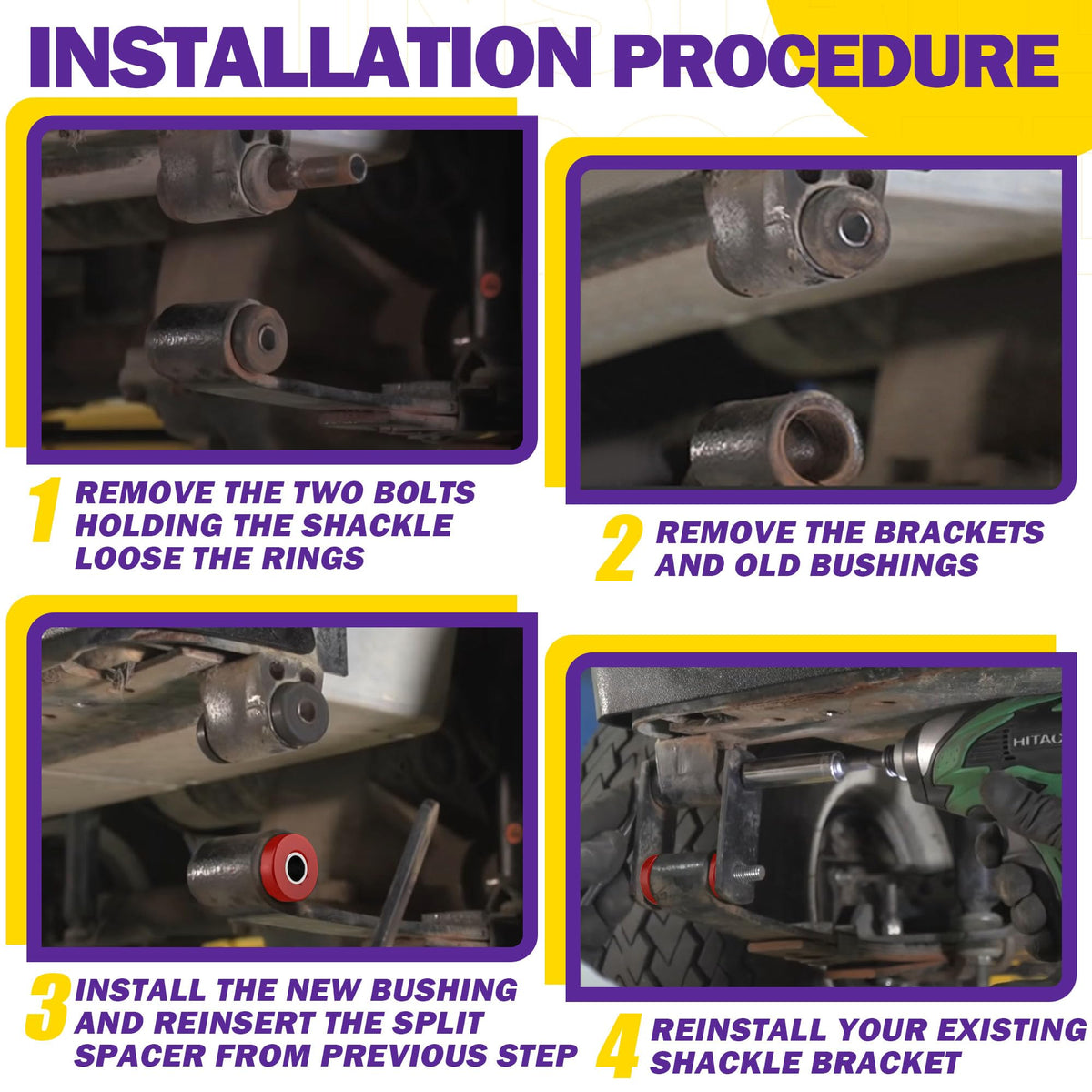 HOWBOW EZGO RXV included grease aids installation and extends life.