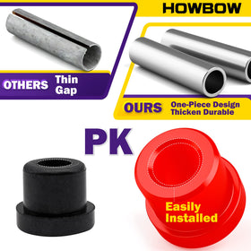 HOWBOW EZGO RXV polyurethane bushings resist wear for durable shackles.