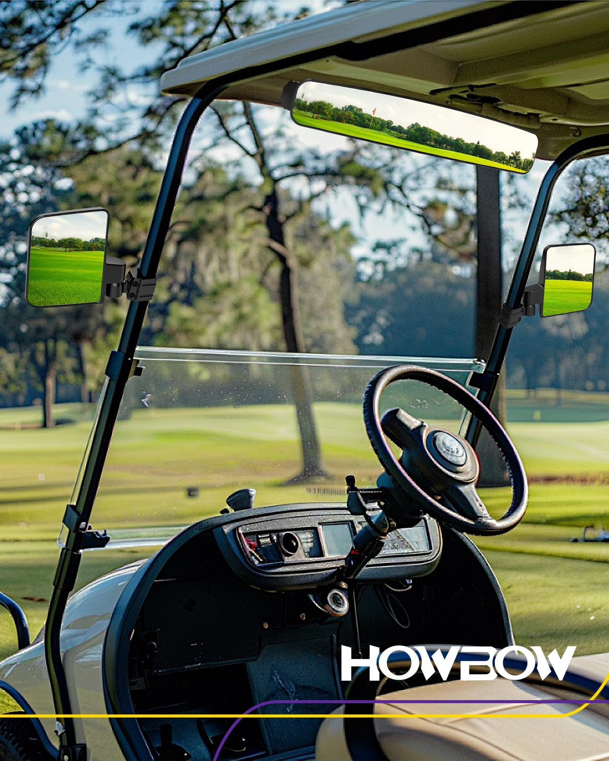 HOWBOW 180-degree rotation mirrors allow better rear visibility