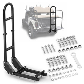 HOWBOW golf cart rear seat grab bar with adjustable height for safer passenger entry.