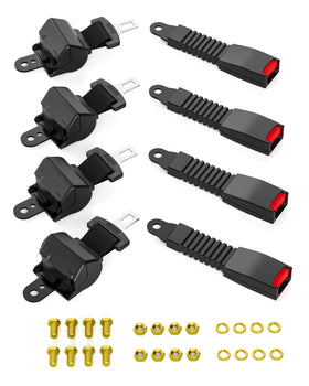 HOWBOW golf cart seat belt kit retractable mechanism enables easy use