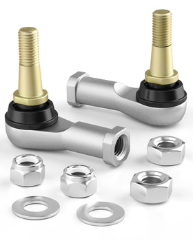 HOWBOW tie rod end front view on EZGO TXT shows sturdy aluminum-steel construction