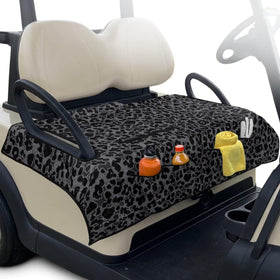 Howilath golf cart seat cover with front pockets keeps essentials organized