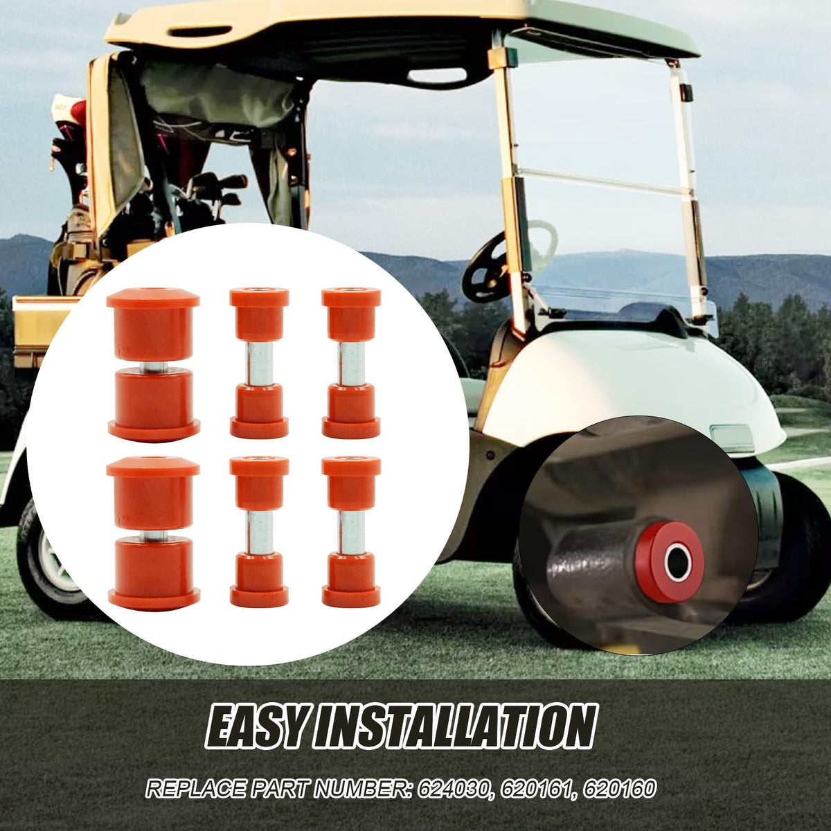Hoypeyfiy rear leaf spring sleeves 6pcs improve stability and durability.