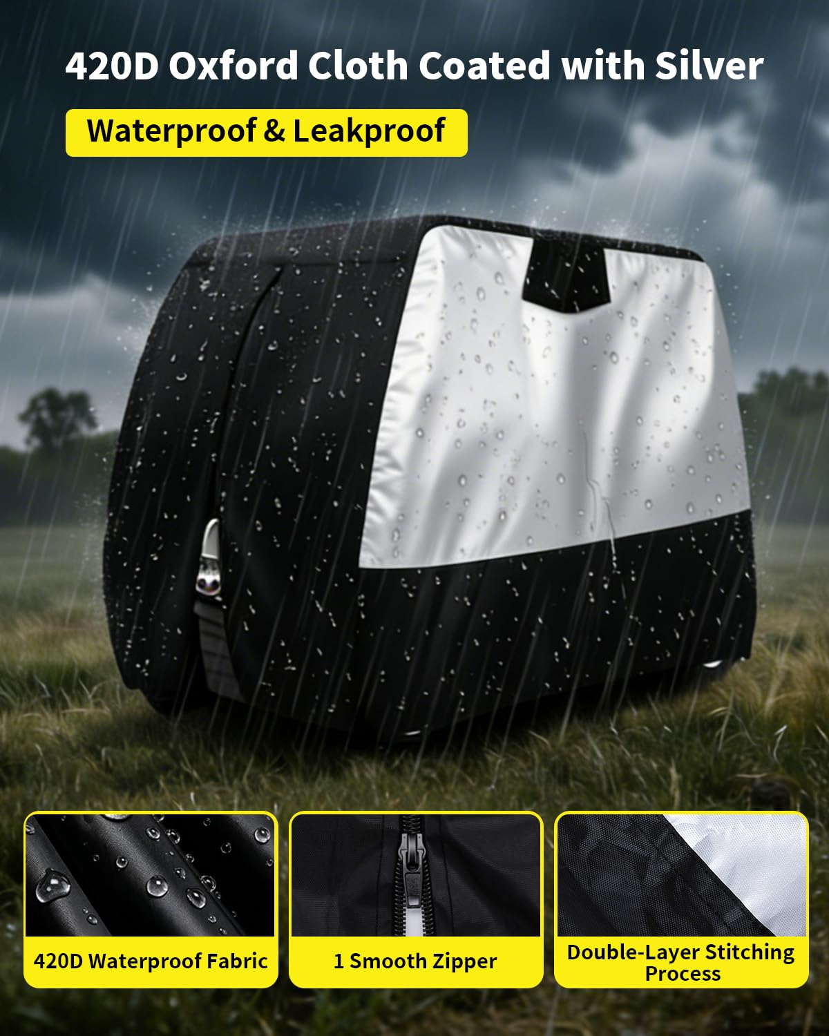 HOYWOUL easy-access zipper enables quick entry without removing the cover