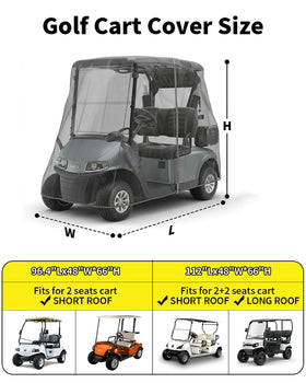 HOYWOUL waterproof 420D fabric cover guarding the cart from dust and sun