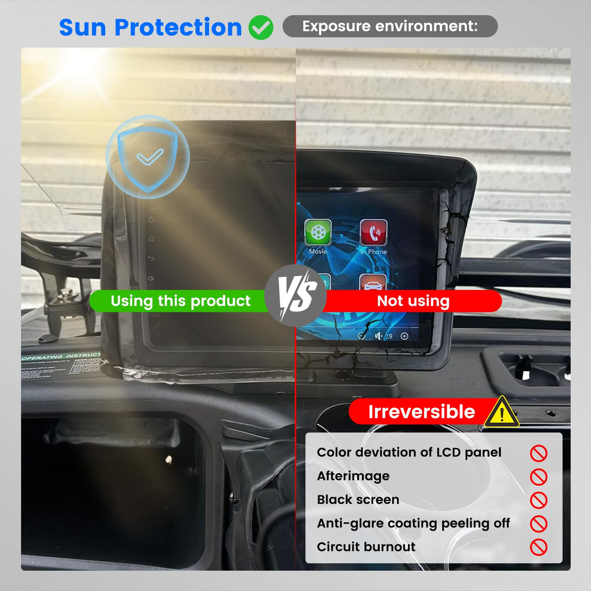 HPEVA Oxford cloth construction offers durable daily screen protection.