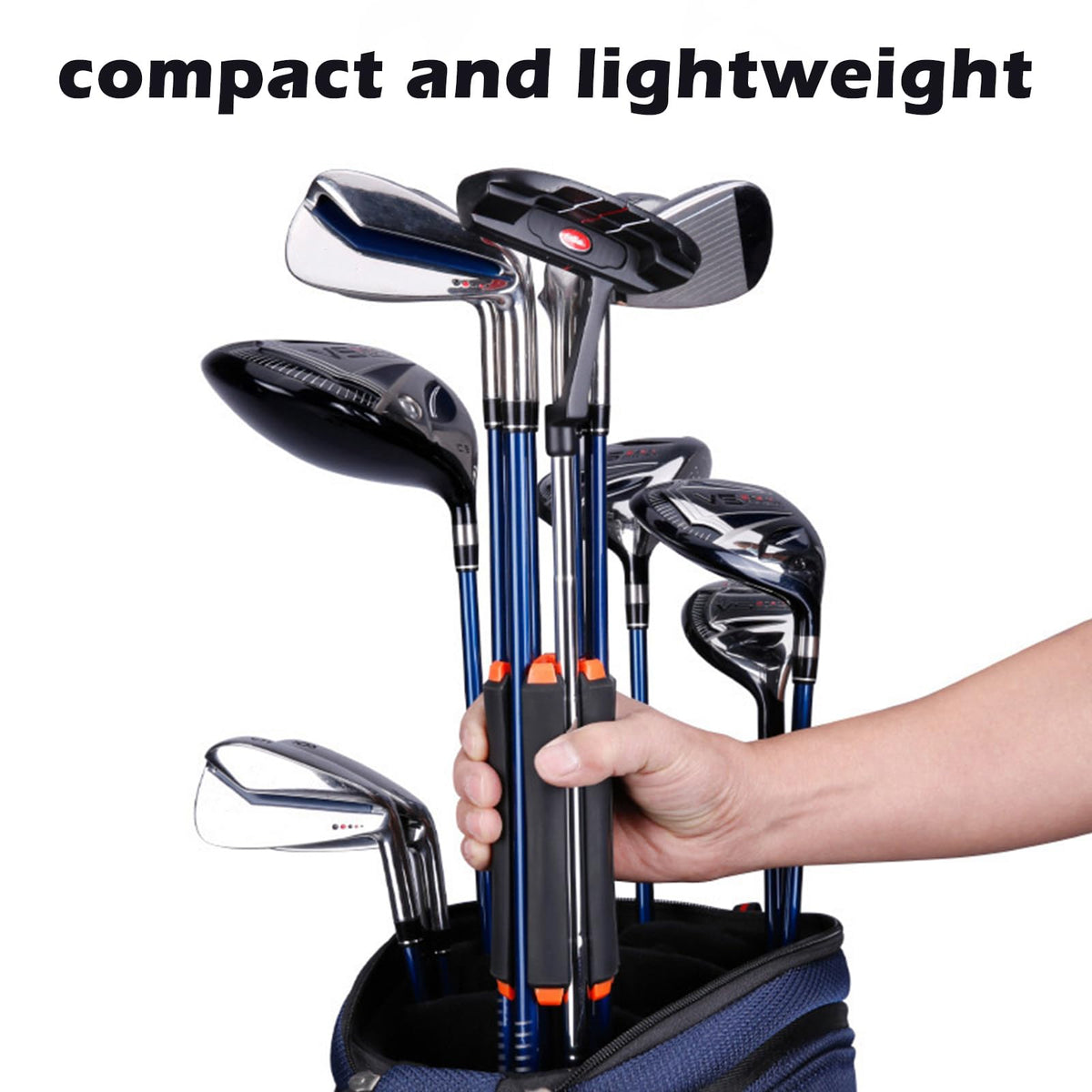 HPLSZCN golf-club-organizer-stand protects clubs from bumps.