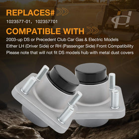 HQPASFY front wheel hub kit pre-assembled for easy installation on 2003+ models.