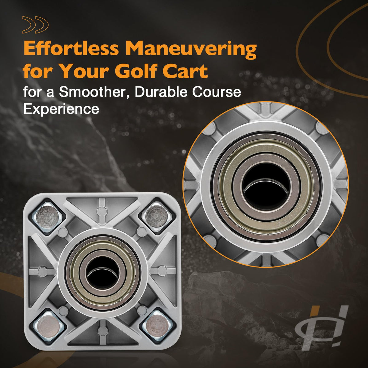 HQPASFY front hub replacement compatible with 2003.5+ Club Car models.