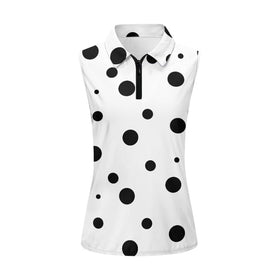 Hresuewn women's golf shirt slim-fit front view in quick-dry fabric for performance