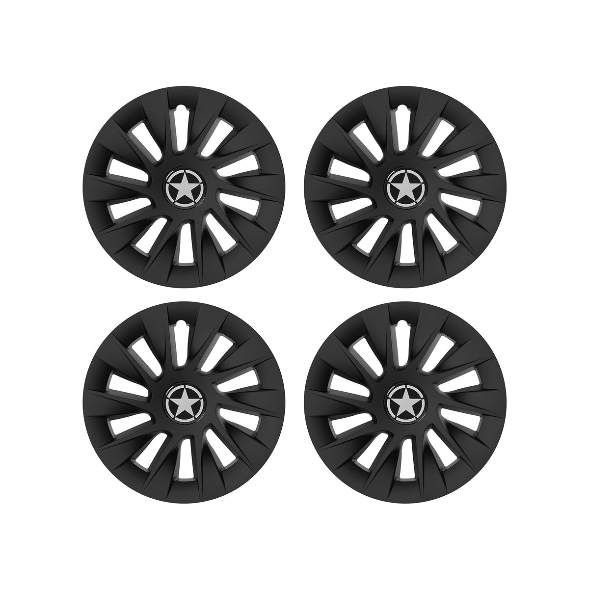 HSUTVXPRO four-piece hub cap set for cohesive wheel upgrade