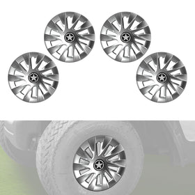 HSUTVXPRO 8-inch glittering silver hub cap for EZGO enhances protection and shine