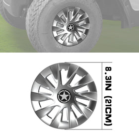 HSUTVXPRO 8-inch high gloss black hub cap adds depth and mirror-like shine