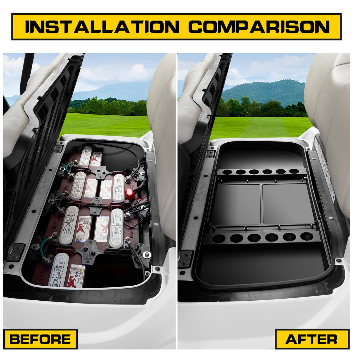 HSUTVXPRO ABS tray dividers keep tools organized under seat