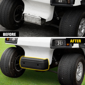HSUTVXPRO black plastic front fascia for Club Car DS enhances factory-style aesthetics.