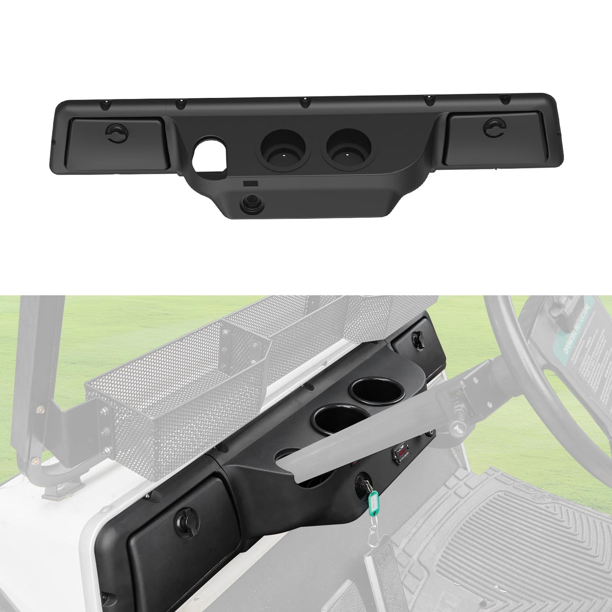 HSUTVXPRO dashboard cover for Club Car DS 1982+ offers OEM-style fit and extra storage.