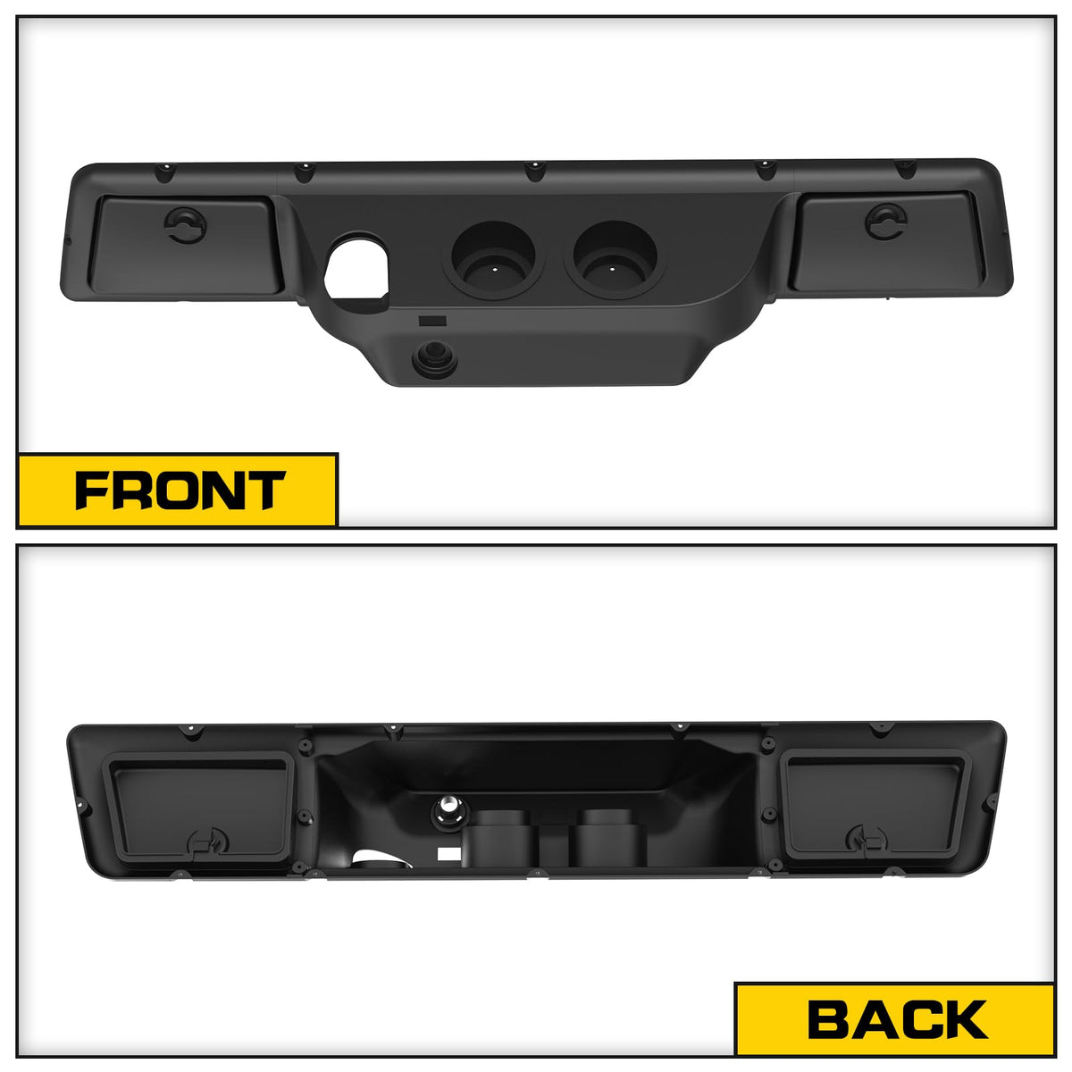 HSUTVXPRO cup holder deep wells keep drinks steady during rides.