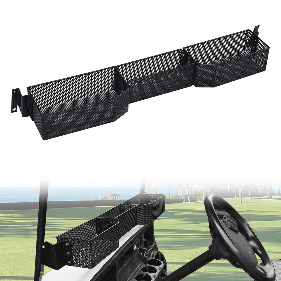 HSUTVXPRO inner front storage basket for EZGO TXT keeps essentials organized on the go
