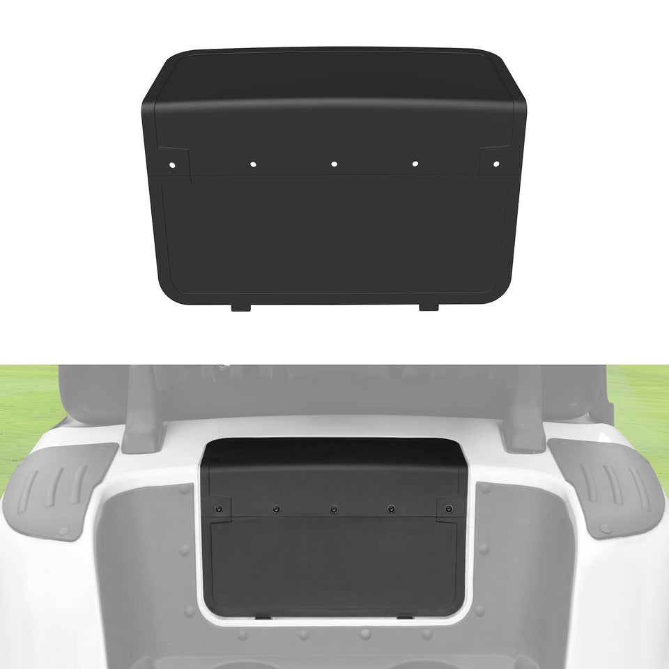 HSUTVXPRO rear body access panel on EZGO RXV 2008-2015 showing precise fit and wiring access