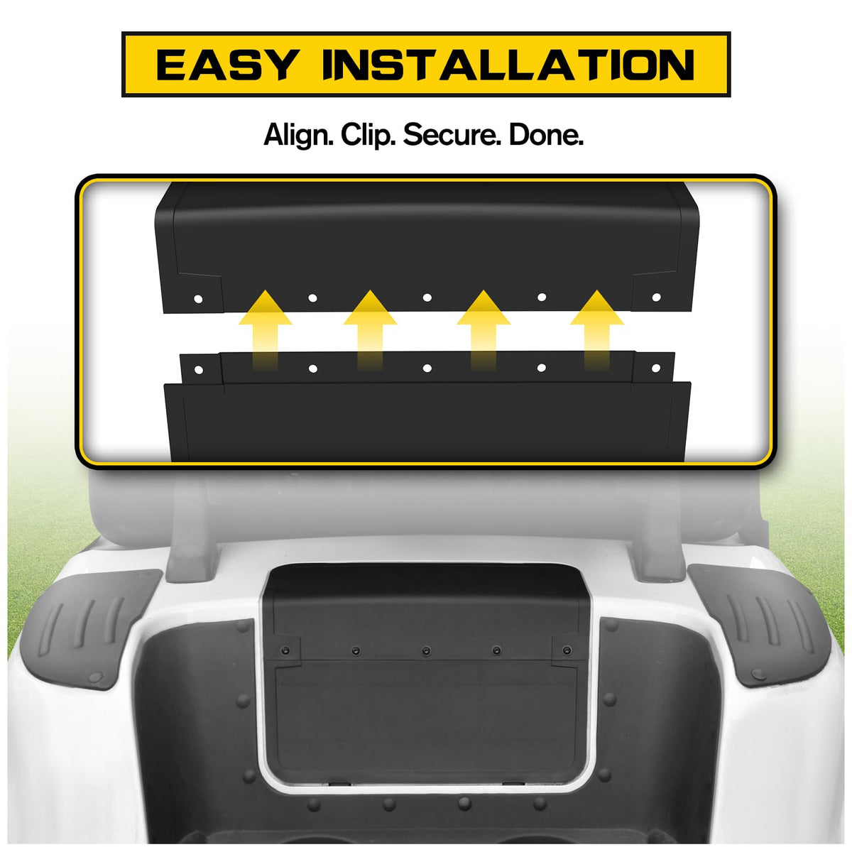 HSUTVXPRO weather-ready panel shielding EZGO RXV electronics from moisture and debris