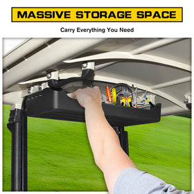 HSUTVXPRO Drive2 G29 installed overhead tray demonstrates large-capacity storage