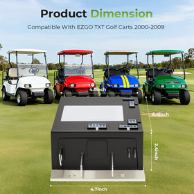 Label showing EZGO TXT PDS compatibility for quick reference by technicians.