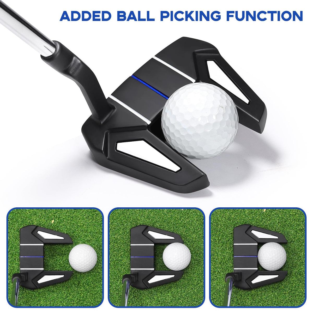 HUAEN putter with alloy steel head delivering stable power.