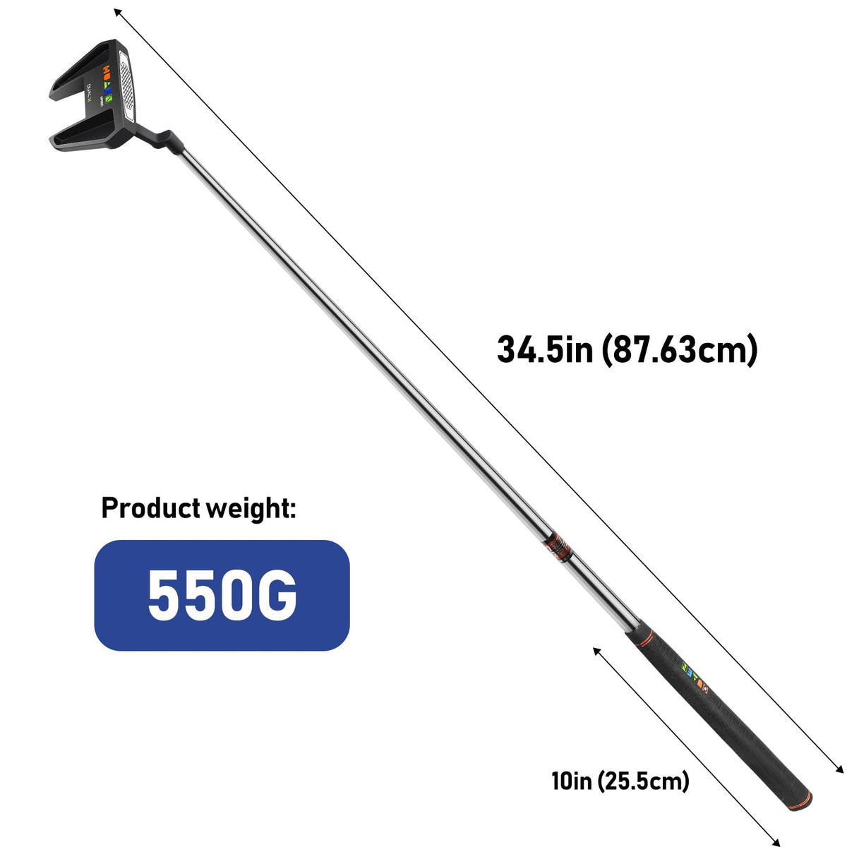 HUAEN head cover included protects your putter when not in use.