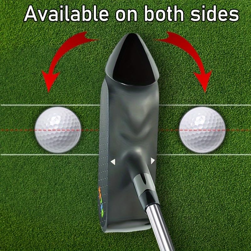 HUAEN golf putter on green feels reliable for nerve-wracking short putts.