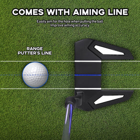 HUAEN right-handed 34-inch putter designed for balanced strokes.