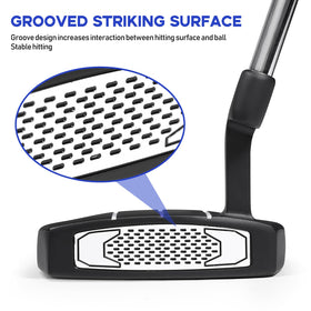 HUAEN putter offers a stable hold for confident setups.