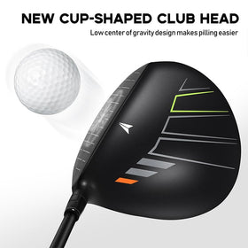 HUAEN 460cc oversize head designed for forgiveness on off-center hits.