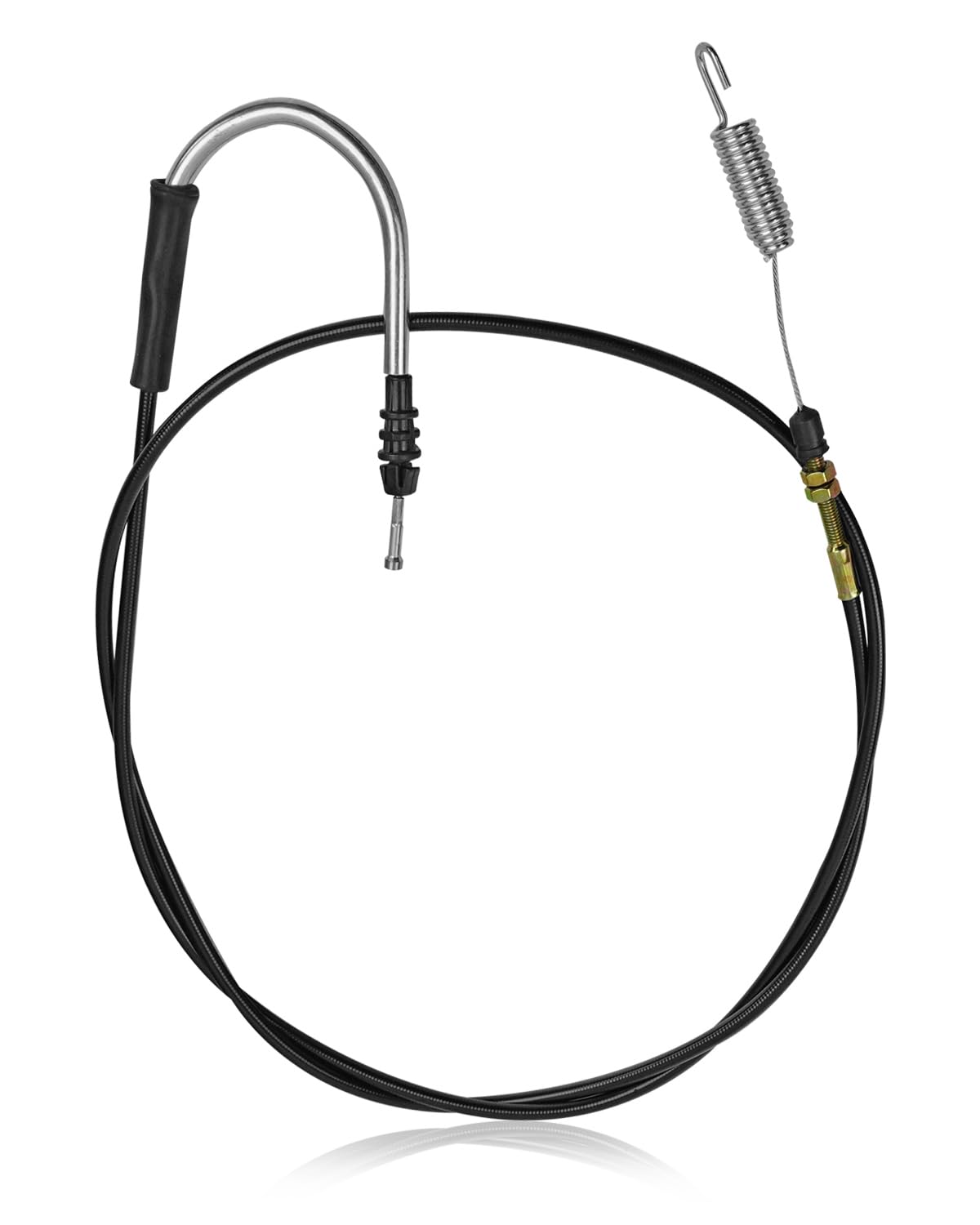 HUFEWU CBL-104 throttle cable for EZ-GO TXT; close-up shows smooth operation.