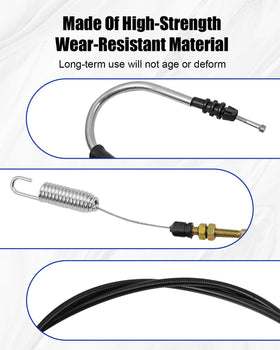 HUFEWU CBL-104 throttle cable close-up highlights durable materials.