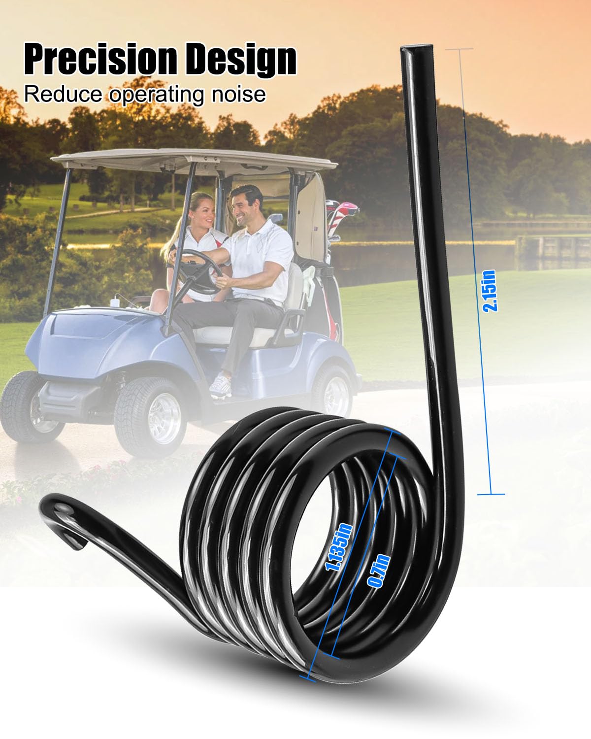 HUFEWU Yamaha golf cart brake pedal spring; compatible with multiple models for seamless fit.