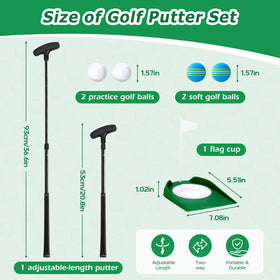 HUIJUTCHEN adjustable golf putter shaft for players of all heights.