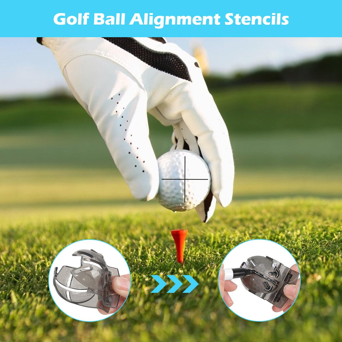 HUIJUTCHEN divot repair tool with magnetic marker for greens repair
