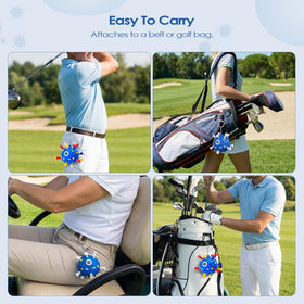 HUIJUTCHEN Golf Tee Holder is travel-friendly and keeps gear ready.