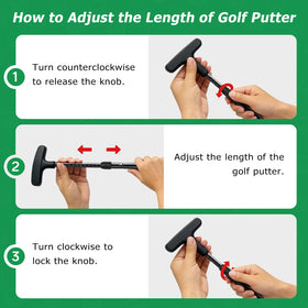 HUIJUTCHEN portable lightweight putter fits in any golf bag.