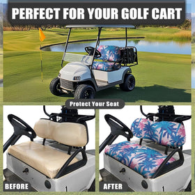 HUISEFOR sunflower pattern detail adds vibrant golf-course style