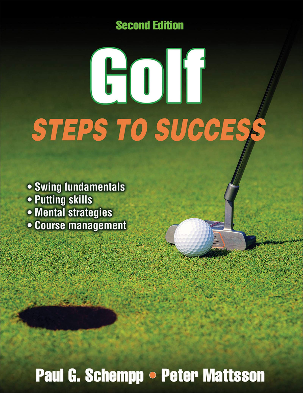 Human Kinetics Golf: Steps to Success cover image illustrating progressive swing drills for consistent on-course performance.