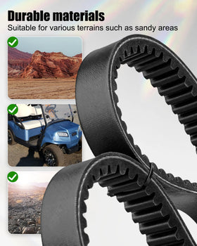 HUQUZN drive belt for Subaru EX40 illustrating low friction under load for smooth operation