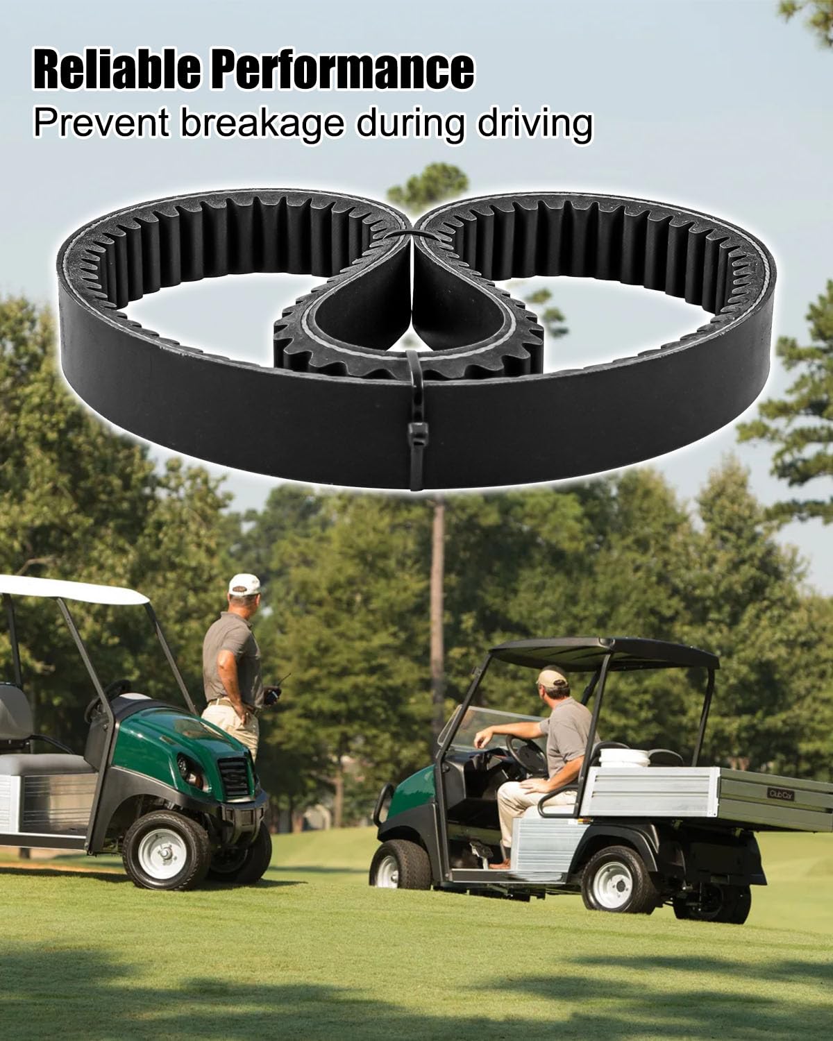 HUQUZN belt fits Kohler pedal-start motors for straightforward replacement
